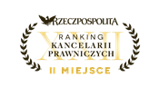 2nd place in the category of Largest Law Firms in the LUBELSZCZYZNA and PODKARPACIE Regions according to the 22nd Ranking of Law Firms by Rzeczpospolita